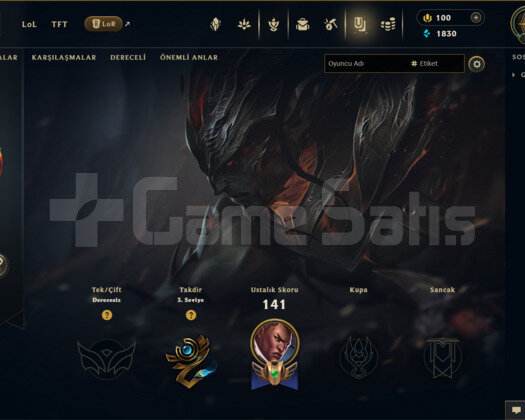 TR | 18 SKİN | UNRANKED