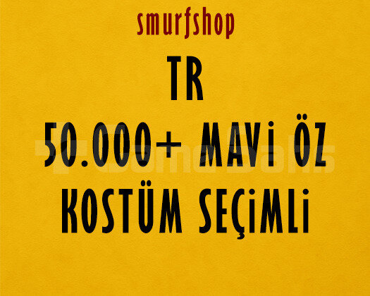 TR 50-60K MAVİ ÖZ KOSTÜM SEÇİMLİ HESAP