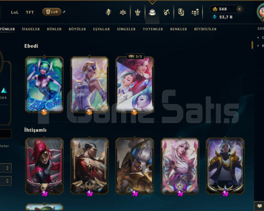 324 KOSTÜM 684 LEVEL 23K ÖZ EFSANE MAİLLİ HESAP