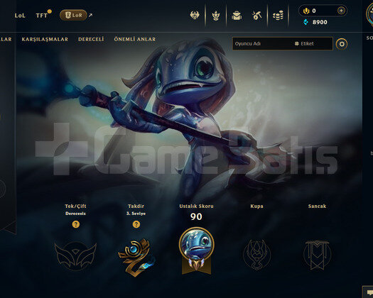 EUW Unranked | 20 Hero - 8K Mö | LoL Hesap