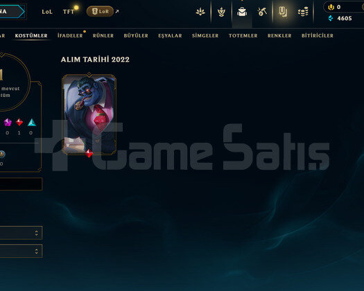 TR Unranked | 1 Kostüm - 25 Hero | LoL Hesap