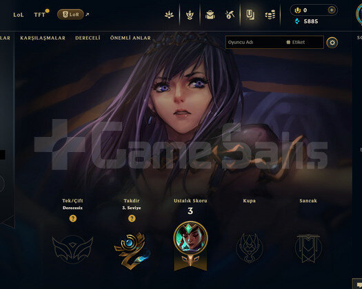 TR Unranked | 2 Kostüm - 5K Mö | LoL Hesap