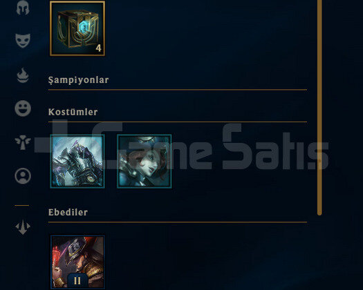 TR Gold 1 | 1 Kostüm - 34K Mö | LoL Hesap