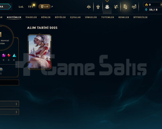 TR Gold 2 | 1 Kostüm - 28K Mö | LoL Hesap