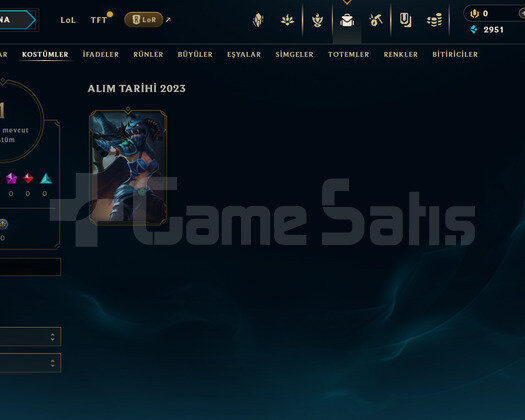 TR Unranked | 1 Kostüm - 26 Hero | LoL Hesap