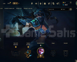 TR Unranked | 1 Kostüm - 26 Hero | LoL Hesap
