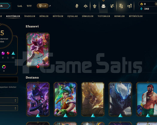 TR Unranked | 15 Kostüm - 37 Hero | LoL Hesap