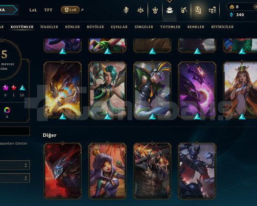 TR Unranked | 15 Kostüm - 37 Hero | LoL Hesap