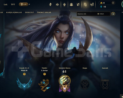 TR Gold 2 | 8 Kostüm - 50 Hero | LoL Hesap