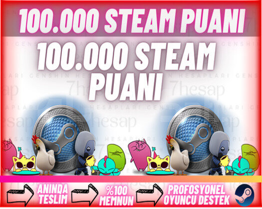 ANINDA100.000 STEAM PUANI