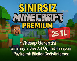 HIZLI TESLİM 3 Aylık Minecraft Premium - J&B&P
