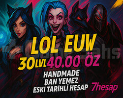 BAN YEMEZEUW 40K+ MÖ 30 Lvl Unranked Hesap