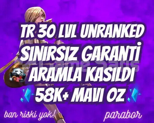 TR SINIRSIZ GARANTİLİ ARAMLA KASILMIŞ 58K+ ÖZ