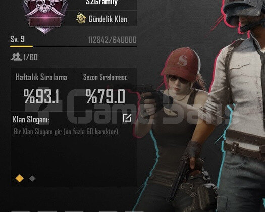 9.3 SEVİYE KLAN İSİM AKTİF  hızında teslim