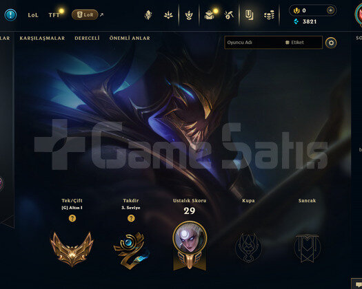 EUW Gold 1 | 3 Kostüm | RANKED HAZIR!