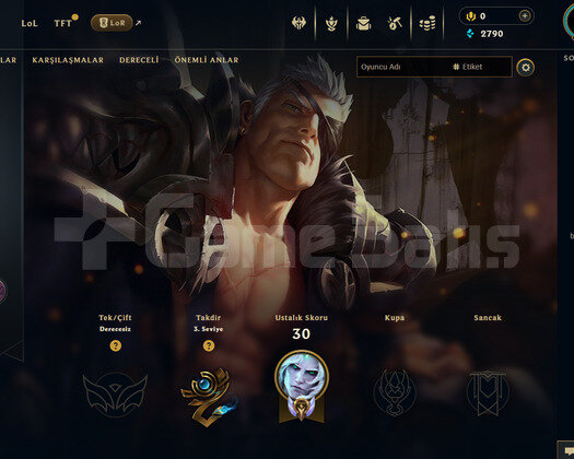 EUW Unranked | 1 Kostüm - 21 Hero | LoL Hesap
