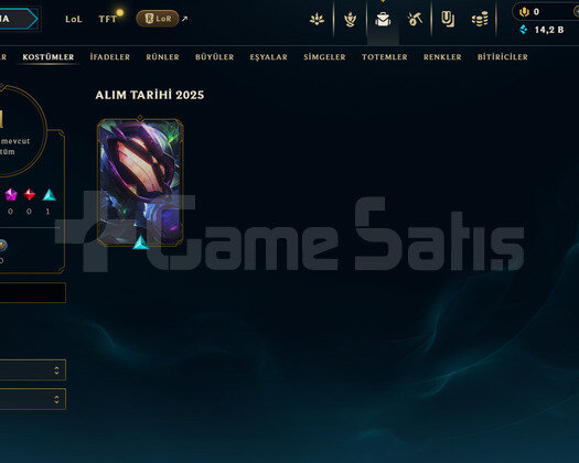 TR Gold 1 | 1 Kostüm - 14K Mö | LoL Hesap