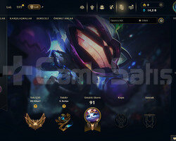 TR Gold 1 | 1 Kostüm - 14K Mö | LoL Hesap