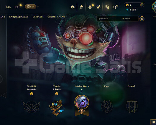 TR Unranked | 1 Kostüm - 21 Hero | LoL Hesap