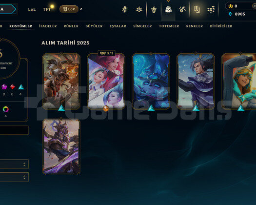 EUW Demir 4 | 6 Kostüm - 38 Hero | LoL Hesap