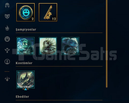 EUW Demir 4 | 6 Kostüm - 38 Hero | LoL Hesap