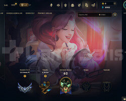 EUW Demir 4 | 6 Kostüm - 38 Hero | LoL Hesap