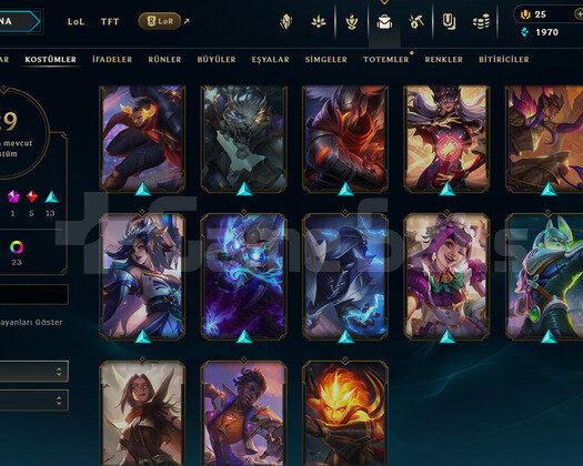 TR Plat 3 | 29 Kostüm - 35 Hero | LoL Hesap