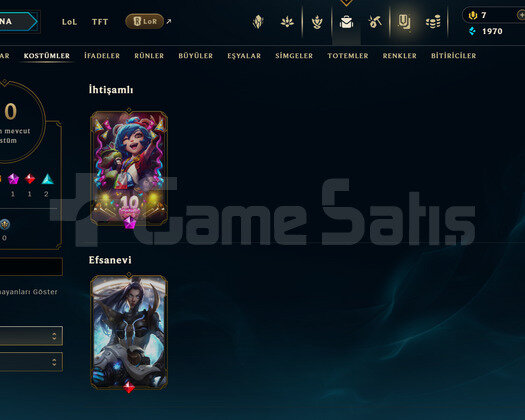 TR Unranked | 10 Kostüm - 38 Hero | LoL Hesap