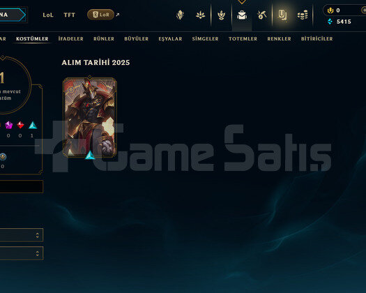 TR Gold 4 | 1 Kostüm - 36 Hero | LoL Hesap