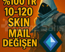 100 TR 10-120 SKİN + MAİL DEĞİŞEN + EFSANE HESAP