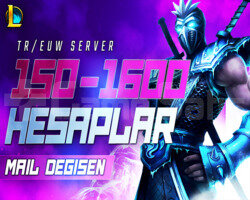 TR/EUW | 150-1600 SKİN MAİL DEĞİŞEN LOL HESAP
