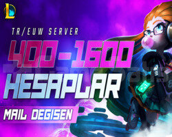 TR/EUW | 400-1600 SKİN MAİL DEĞİŞEN LOL HESAP