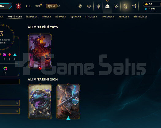 EUW Bronz 2 | 3 Kostüm - 14K Mö | LoL Hesap