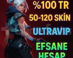 100 TR 50-120 SKİN + ULTRAVIP + EFSANE HESAP