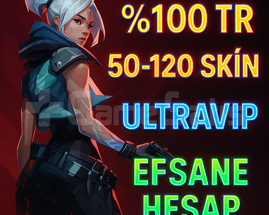 100 TR 50-120 SKİN + ULTRAVIP + EFSANE HESAP