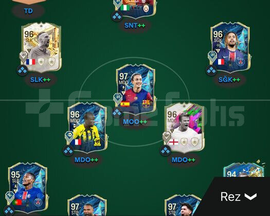 FC 25 EĞLENCELİ OYUN SONU KADROSU
