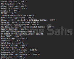 TOPLAM 46 BİN TL DEĞERİNDE EPİC GAMES HESABI