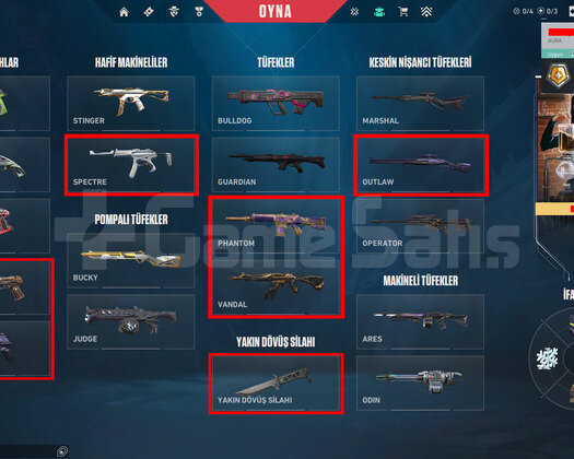20K YATIRILMIŞ/13 BIÇAK/12 VANDAL/12 PHANTOM/FULL+