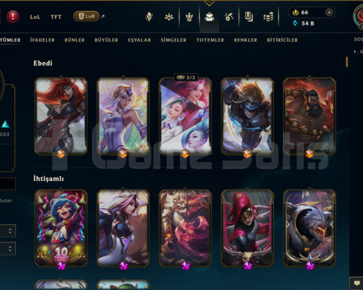436 KOSTÜM 791 LEVEL GOLD II EFSANE MAİLLİ HESAP