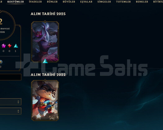 TR Unranked | 2 Kostüm - 22 Hero | LoL Hesap