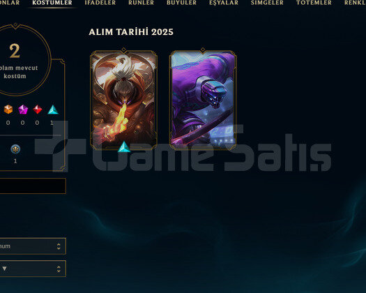 TR Unranked | 2 Kostüm - 22 Hero | LoL Hesap