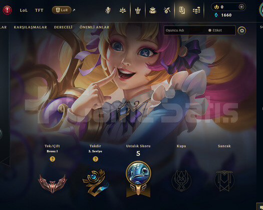 EUW Bronz 1 | 1 Kostüm - 31 Hero | LoL Hesap