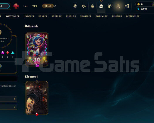 TR Unranked | 9 Kostüm - 27 Hero | LoL Hesap