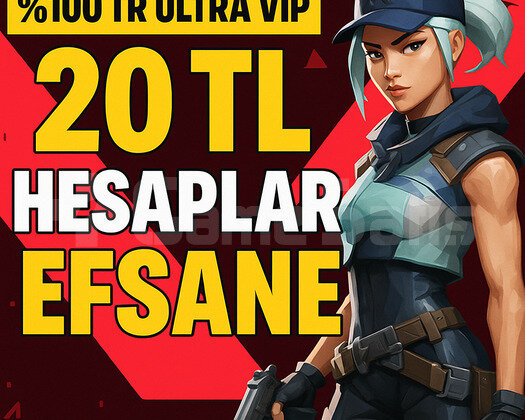 100 TR 20 TL KASMALIK ULTRAVIP SKINLI HESAPLAR