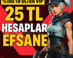 100 TR 25 TL KASMALIK ULTRAVIP++ SKINLI HESAPLAR