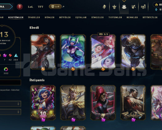 Satılır Lol tr hesap Koleksiyonluk skinler
