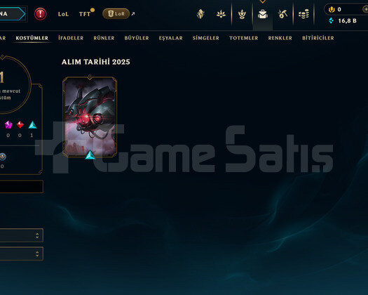 EUW Unranked | 1 Kostüm - 16K Mö | Dereceli Hazır