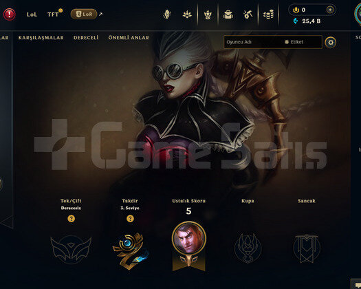 EUW Unranked | 2 Kostüm - 25K Mö | Dereceli Hazır