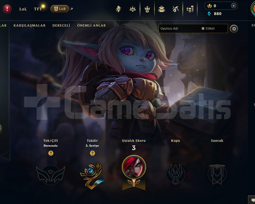 EUW Unranked | 21 Hero 3 İade Hakkı|Dereceli Hazır