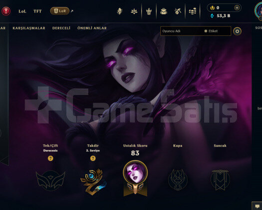 TR UNRANKED FRESH 8 KOSTÜMLÜ HAZIR HESAP 10/10